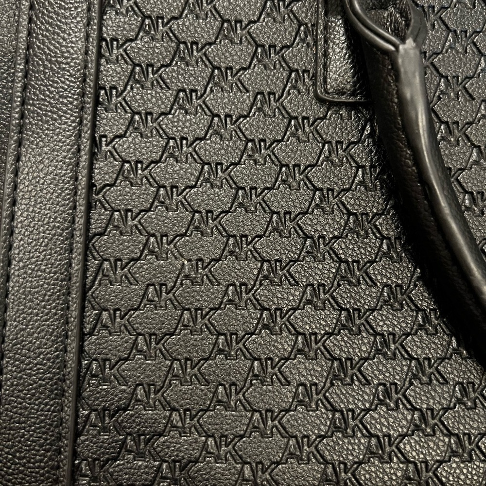 Anne Klein Black Textured Satchel - Picture 6 of 6